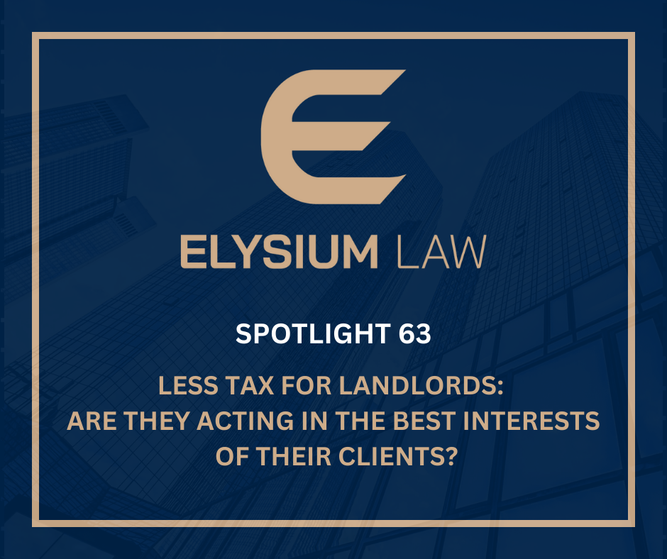 Less Tax for Landlords – Are they acting in the best interests of their Clients?